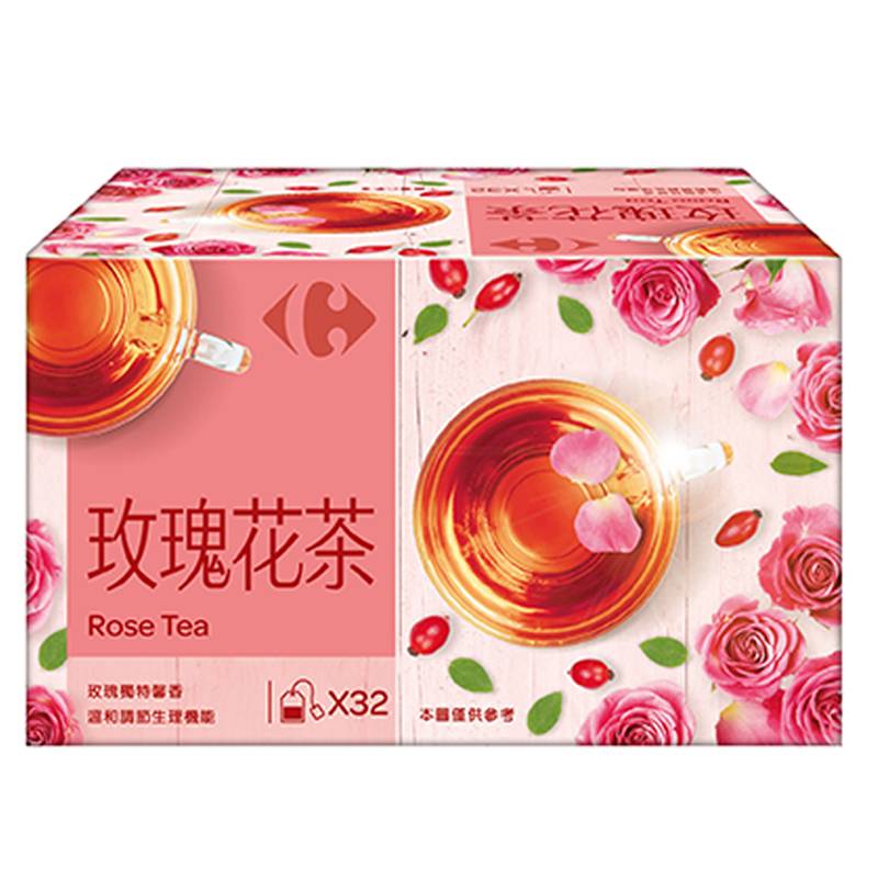 家樂福玫瑰花茶 <1.5g克 x 32 x 1Box盒> @14#4717546058926