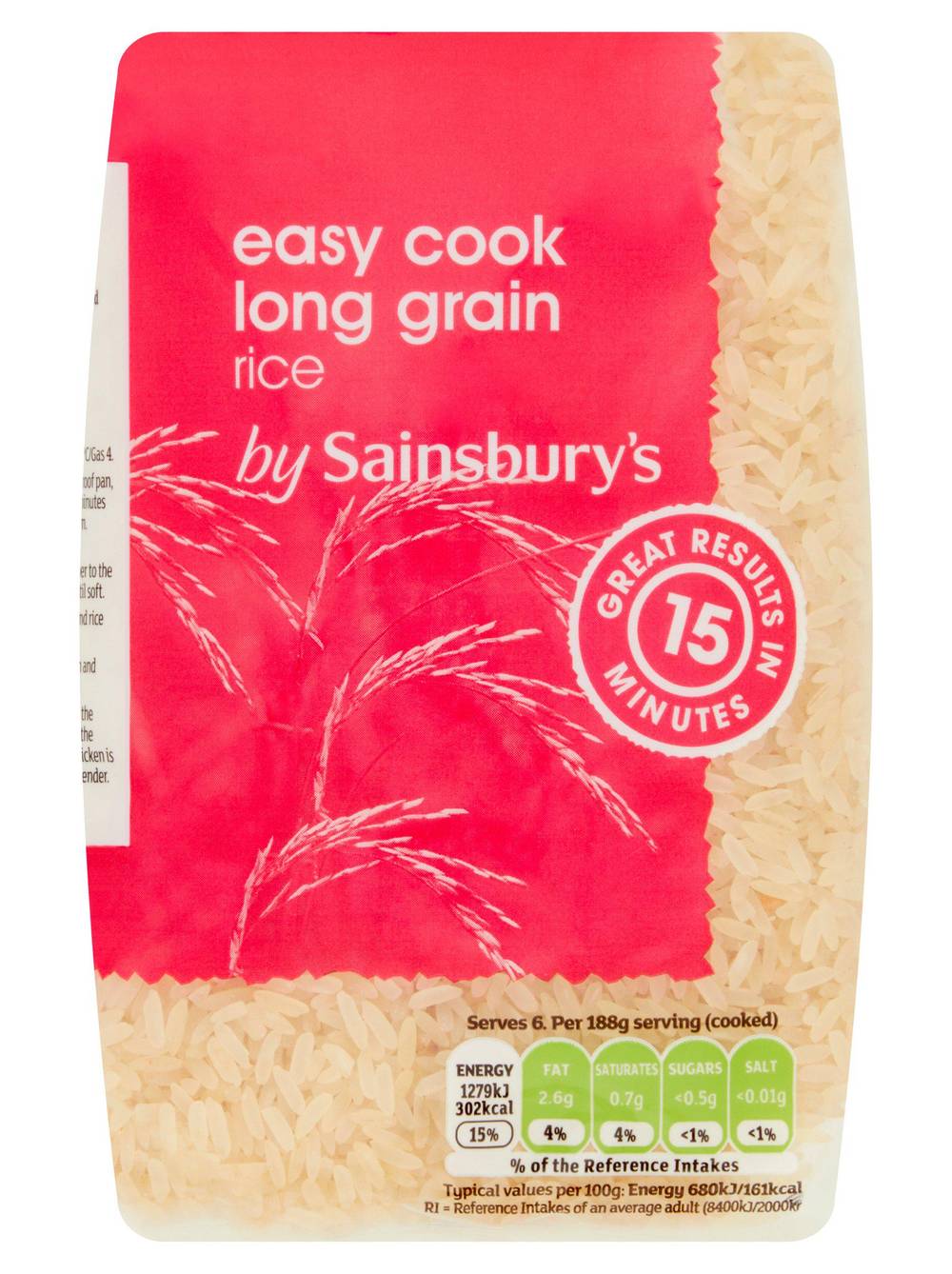 Sainsbury's Easy Cook Long Grain Rice (500g)