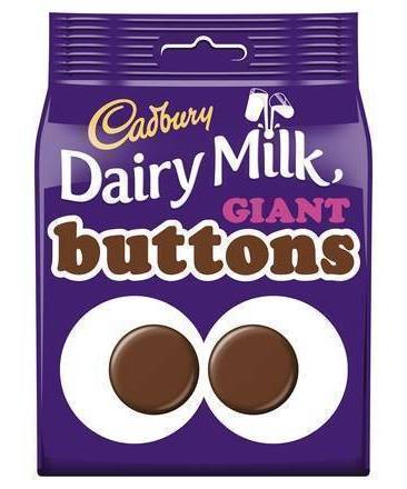 Cadbury Chocolate, Dairy Milk Giant Buttons (119g)