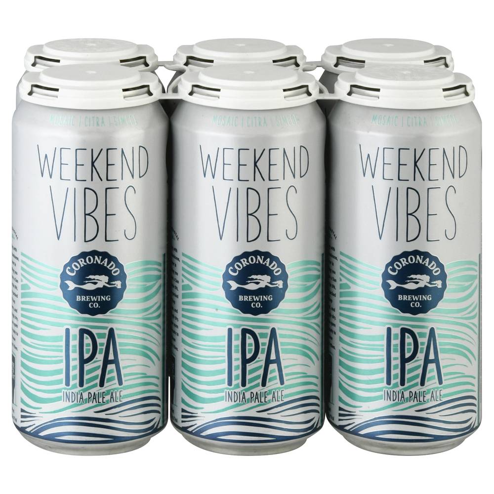 Coronado Brewing Co. Weekend Vibes Ipa Beer Cans (6 pack, 16 fl oz)