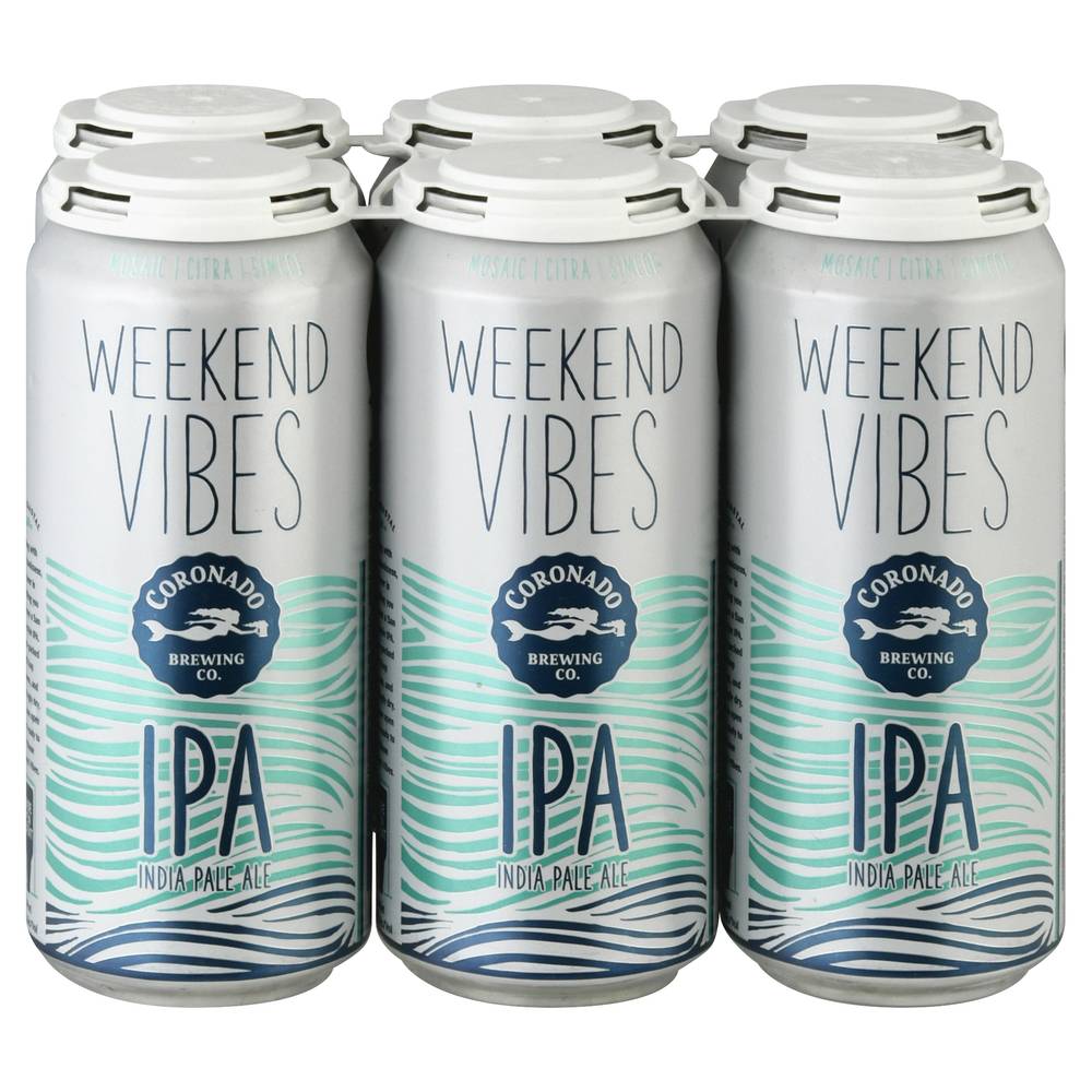 Coronado Brewing Co. Weekend Vibes Ipa Beer Cans (6 x 16 fl oz)