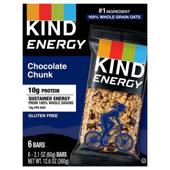 Kind Energy Chocolate Chunk Energy Bars (6 ct)