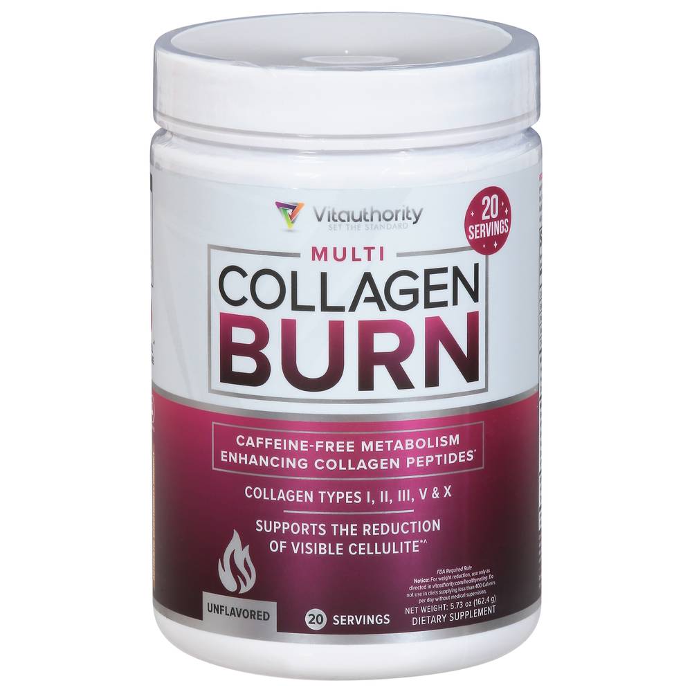 Vitauthority Unflavored Multi Collagen Burn (5.73 oz)