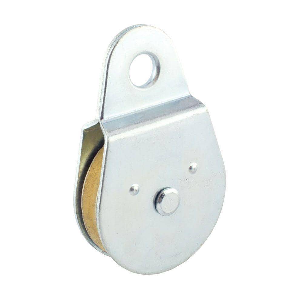 Everbilt 1-1/2 In. Zinc-Plated Rigid Single Pulley