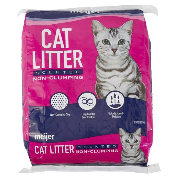 Meijer Non-Clumping Cat Litter, Scented (20 lbs)