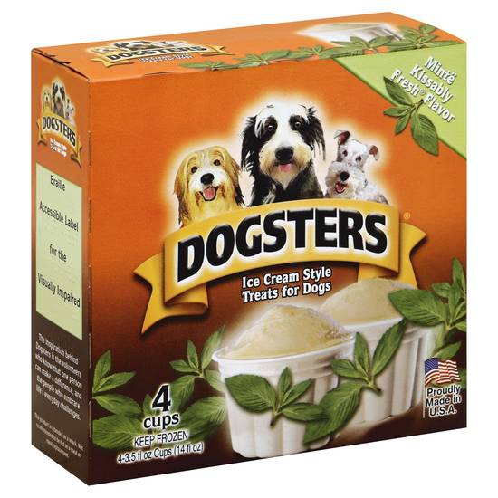 Dogsters Minte Kissably Fresh Ice Cream Dog Treats (4 ct)