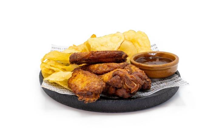 Alitas de pollo bbq