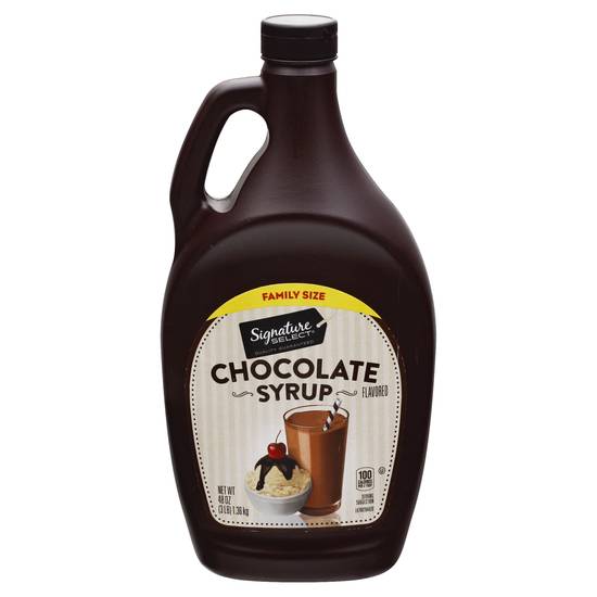 Signature Select Family Size Chocolate Flavored Syrup (48 oz)