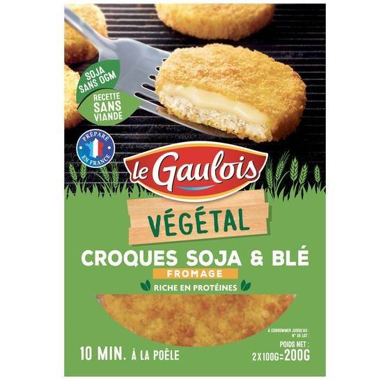 Le Gaulois - Vegetal croques soja et ble fromage fondu (2 pièces)