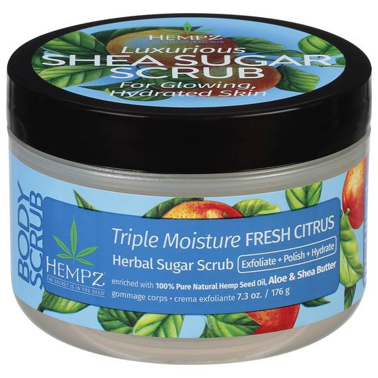 Hempz Herbal Sugar Triple Moisture Fresh Citrus Body Scrub