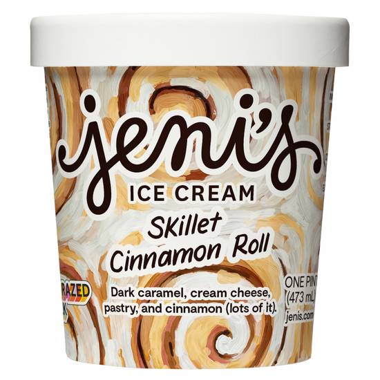 Jeni's Splendid Ice Cream Skillet Cinnamon Roll Dairy Pint
