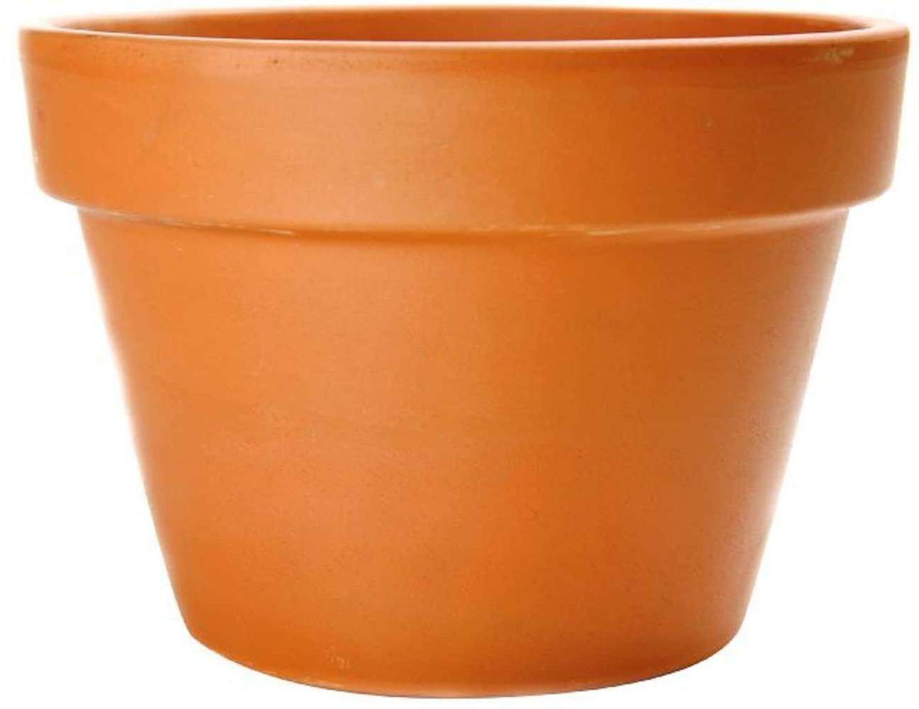 Pennington Cone 8.6-in W x 5.5-in H Orange Clay Traditional Indoor/Outdoor Planter | 672025