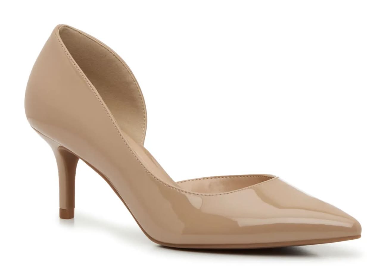 Kelly & Katie Relira Pump (Beige Patent Synthetic Medium - 8)