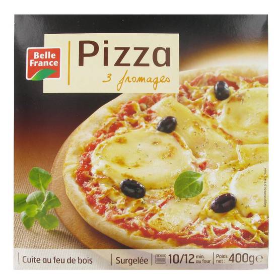 Pizza 3 fromages Belle France 400g