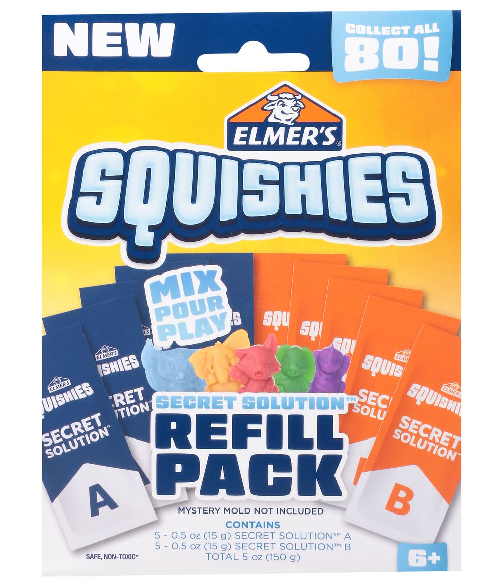 Elmer's Squishies Secret Solution Refill pack (5 oz, 10 ct)
