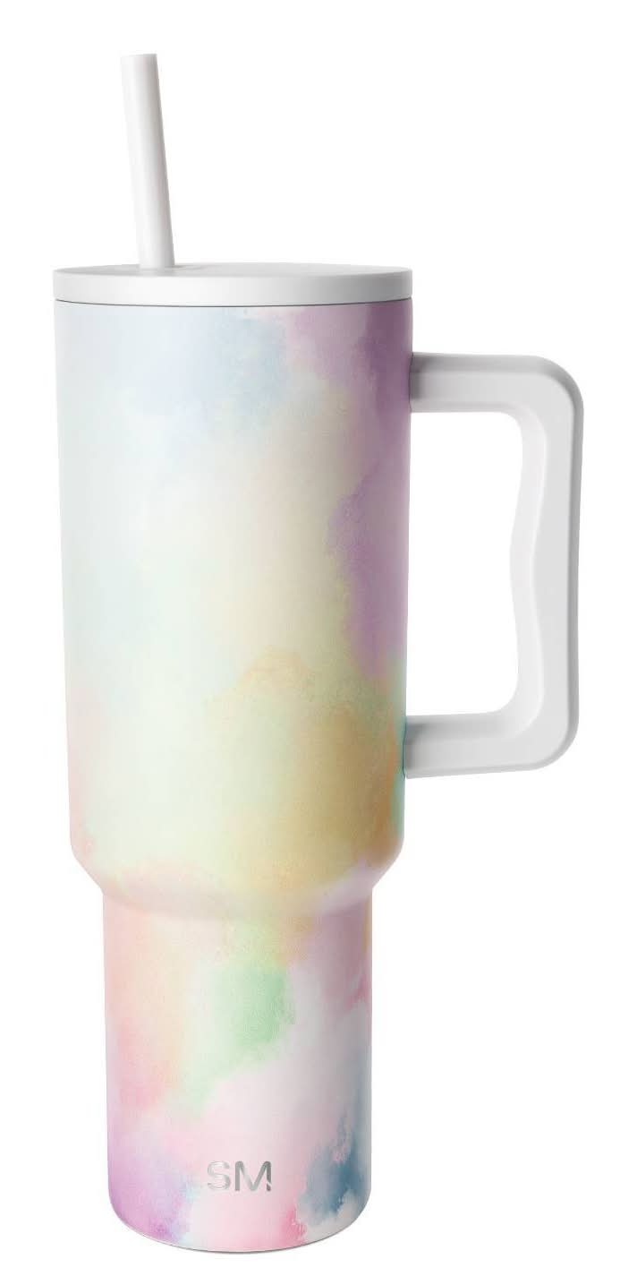 Simple Modern Trek Cotton Candy Lidded Tumbler 40 oz, Multicolor Brights