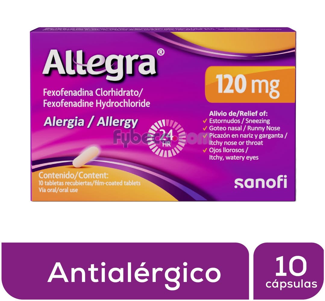 Allegra-Antih Comp. 120 Mg. C/10 Caja