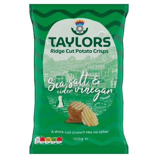 Taylors Ridge Cut Potato Crisps Sea Salt & Cider Vinegar Flavour 150g