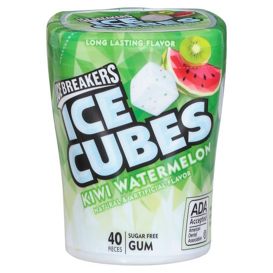 Ice Breakers Ice Cubes Kiwi Watermelon Sugar Free Gum (40 ct)