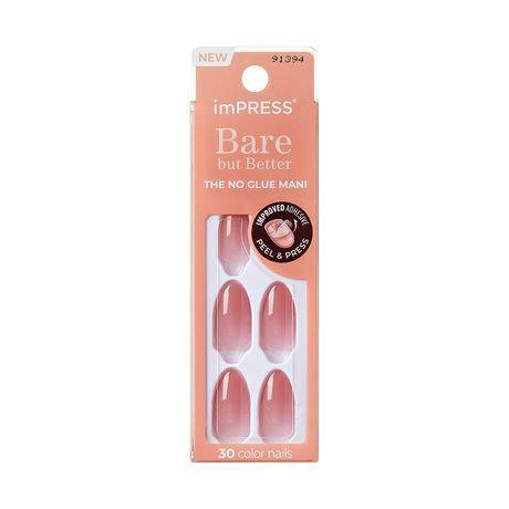 imPRESS Bare But Better Nails, Medium Almond (30 ct)