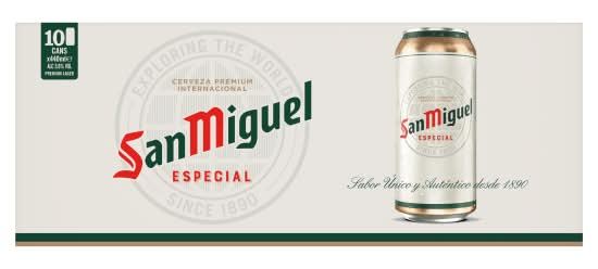 San Miguel Especial Premium Lager Beer (10 x 440ml)