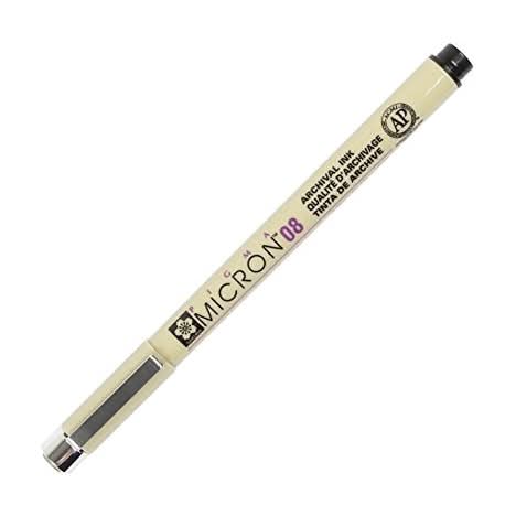 Marcador Pigma Micron 08 Preto