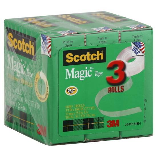 Scotch Magic Tape 3/4x1000 (3 ct)