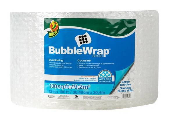 Duck Bubble Wrap Cushioning, 12 in x 100 ft