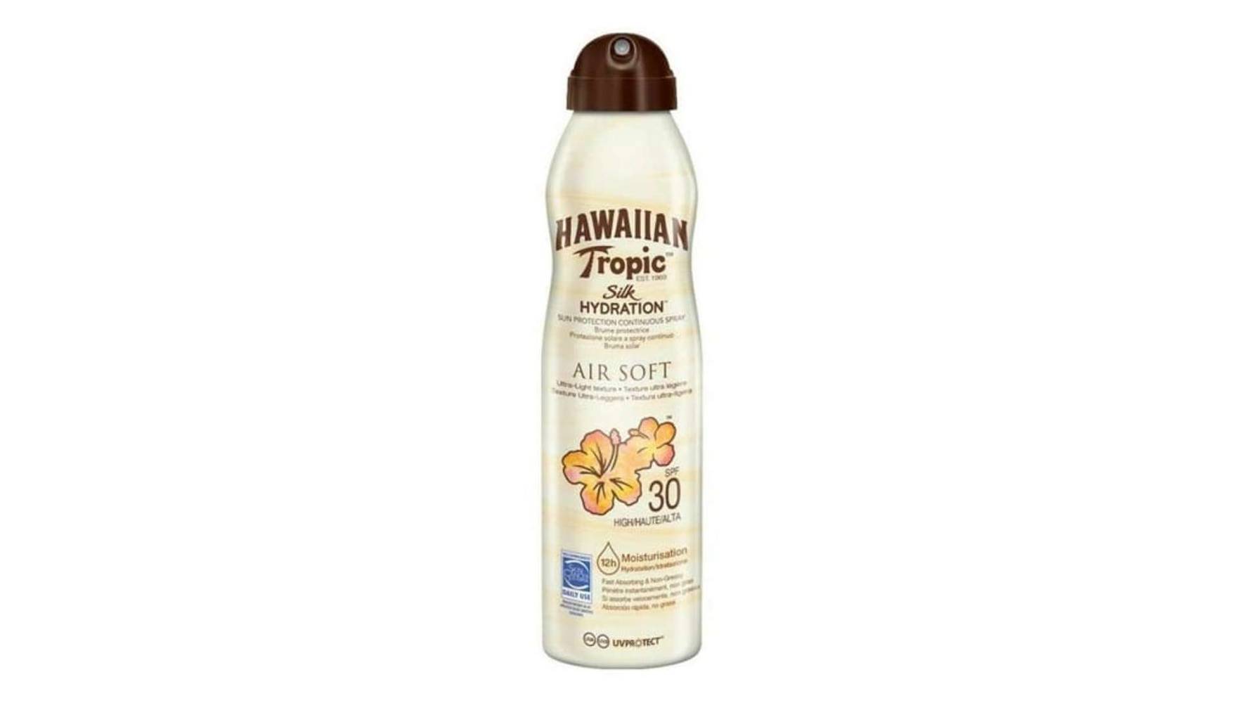 Hawaiian Tropic - Crème solaire brume air soft spf30