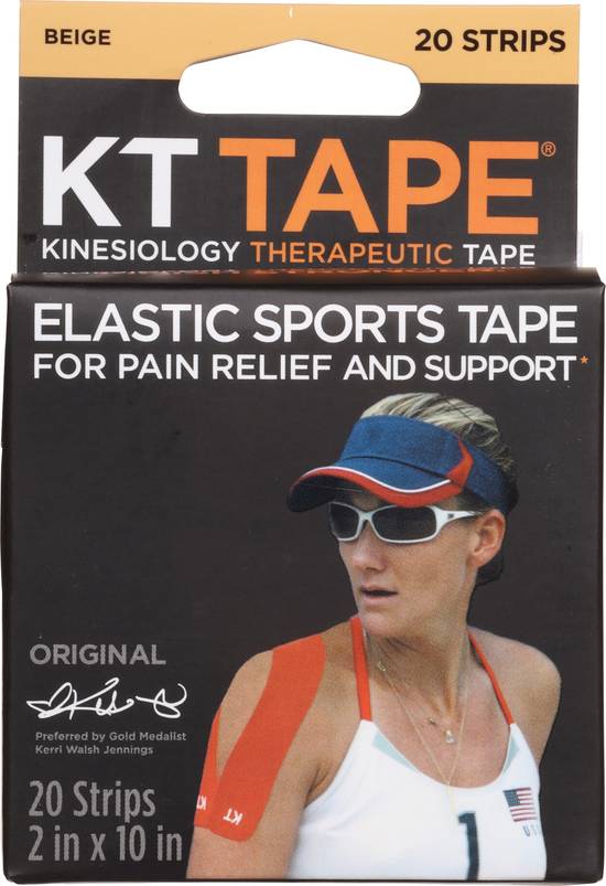 Kt Tape Elastic Sports Tape For Pain Relief & Support (20 ct)