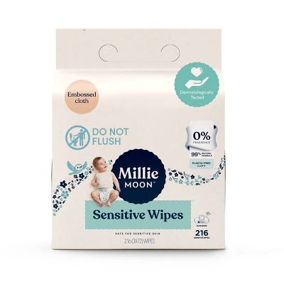 Millie Moon Sensitive Baby Wipes (216 ct)