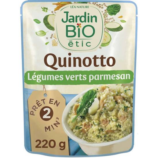 Jardin Bio Quinotto Légumes Verts & Parmesan 220g