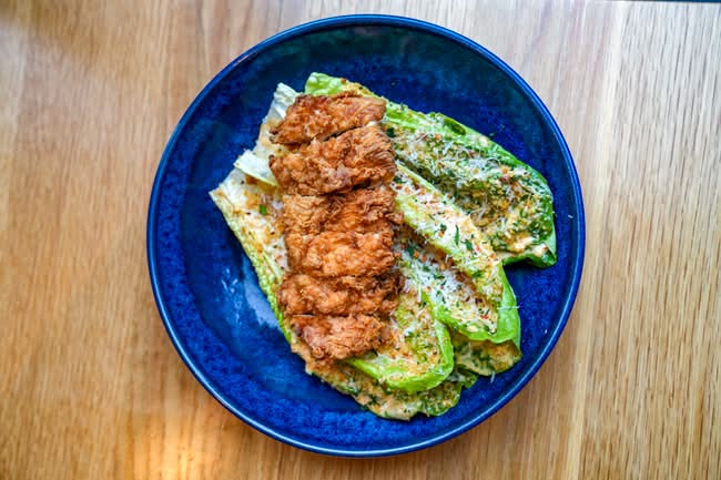 Fried Chicken Caesar Salad