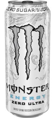 Monster energy boisson énergisante zéro sucre - zero sugar energy drink, ultra zéro (473ml)