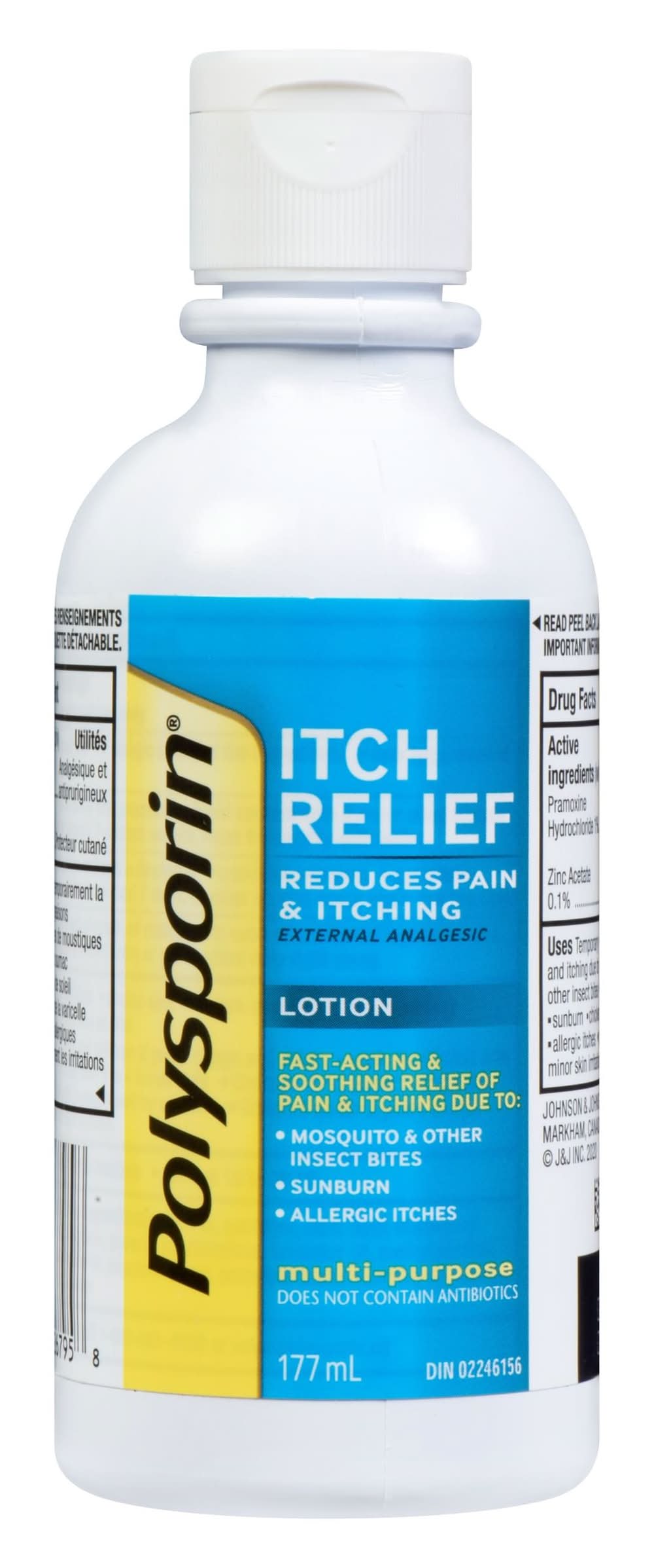 Polysporin crème analgésique mutli-usages (177 ml) - itch relief lotion (177 ml)