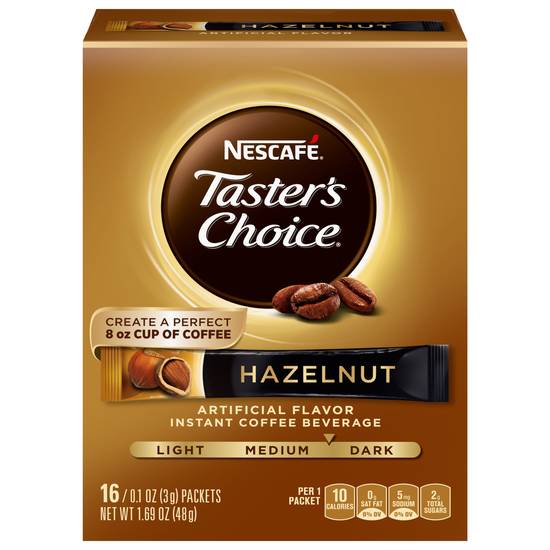 Nescafé Taster's Choice Coffee Packets (16 ct, 1.69 oz) (hazelnut)