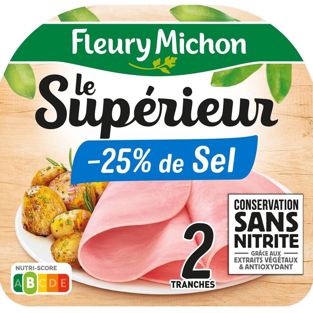 Fleury Michon - Jambon le supérieur sans nitrite