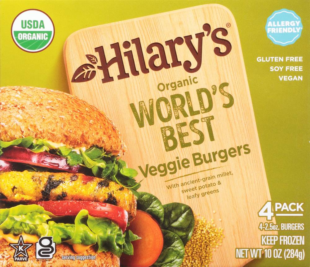 Hilary'S Organic World'S Best Veggie Burger 10 Oz