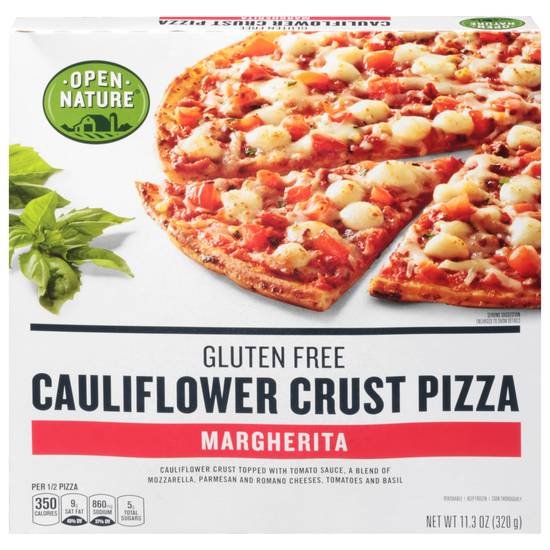 Open Nature Gluten Free Cauliflower Crust Margherita Pizza (11.3 oz)