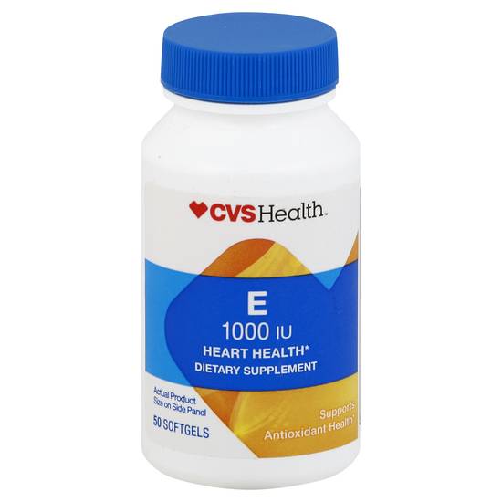 Cvs Health Vitimin E 1000 Iu Promotes Heart Health Softgels