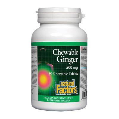 Natural Factors Ginger Chewable Tablets 500 mg (90 units)