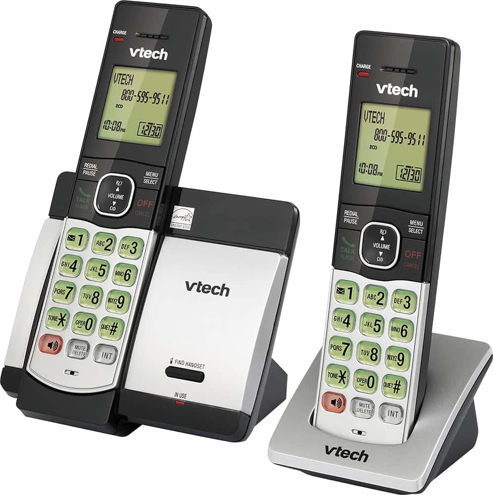 VTech - CS5119-2 DECT 6.0 Cordless Phone System - Gray/Black