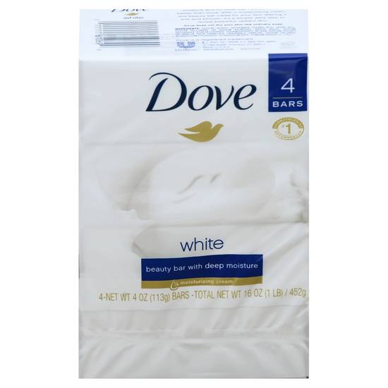 Dove Beauty Bar With Deep Moisture (white) (4 ct)