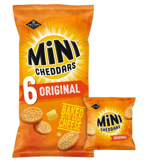 Jacob's Original Mini Cheddars Baked With Real Cheese (6 pack)