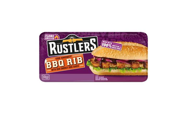 Rustlers The Smokey BBQ Rib Sandwich 157g (382090)
