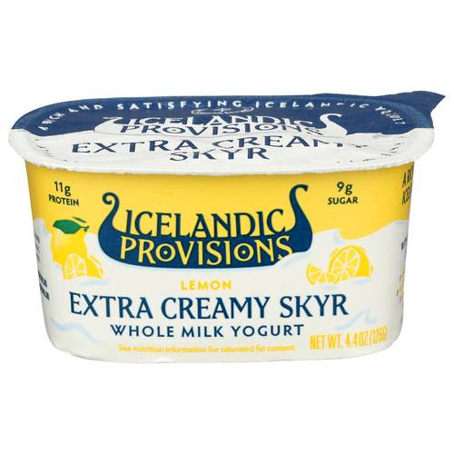 Icelandic Provisions Lemon Extra Creamy Skyr Yogurt