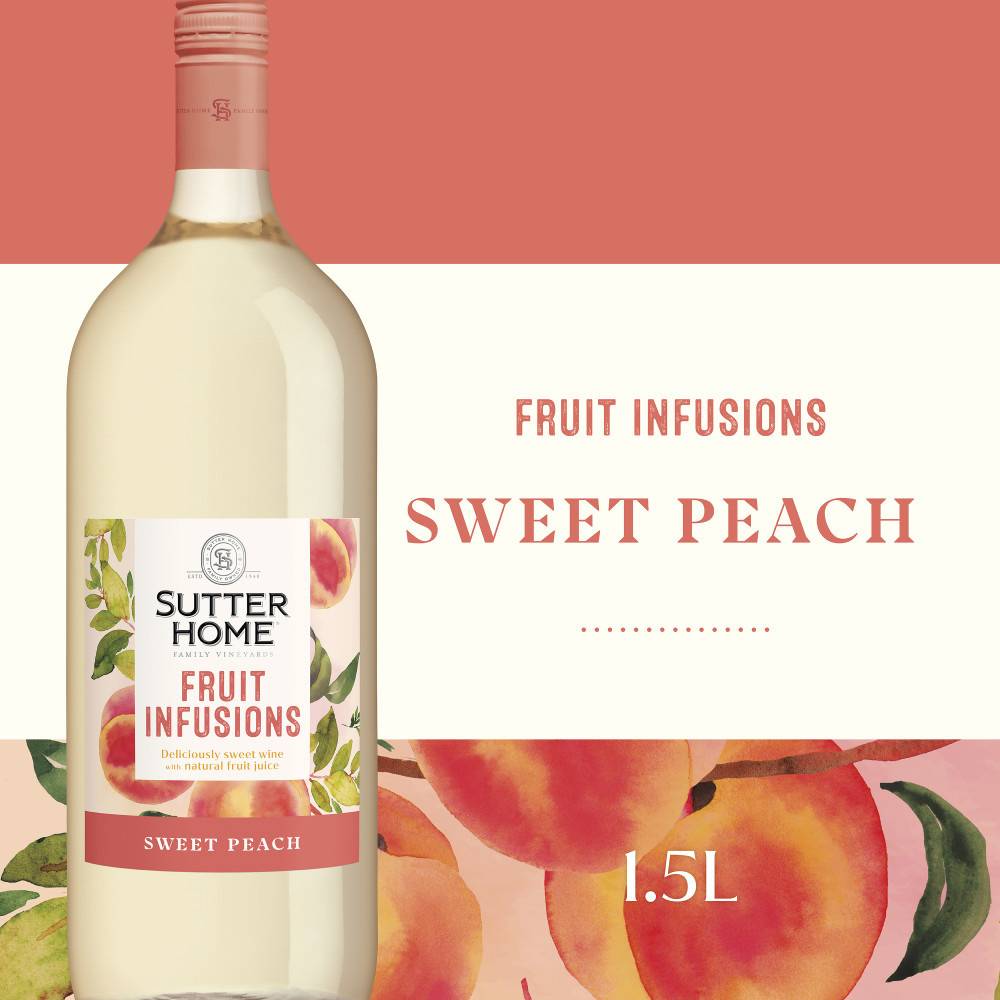 Sutter Home Fruit Infusions Sweet Peach White Wine (1.5 L)