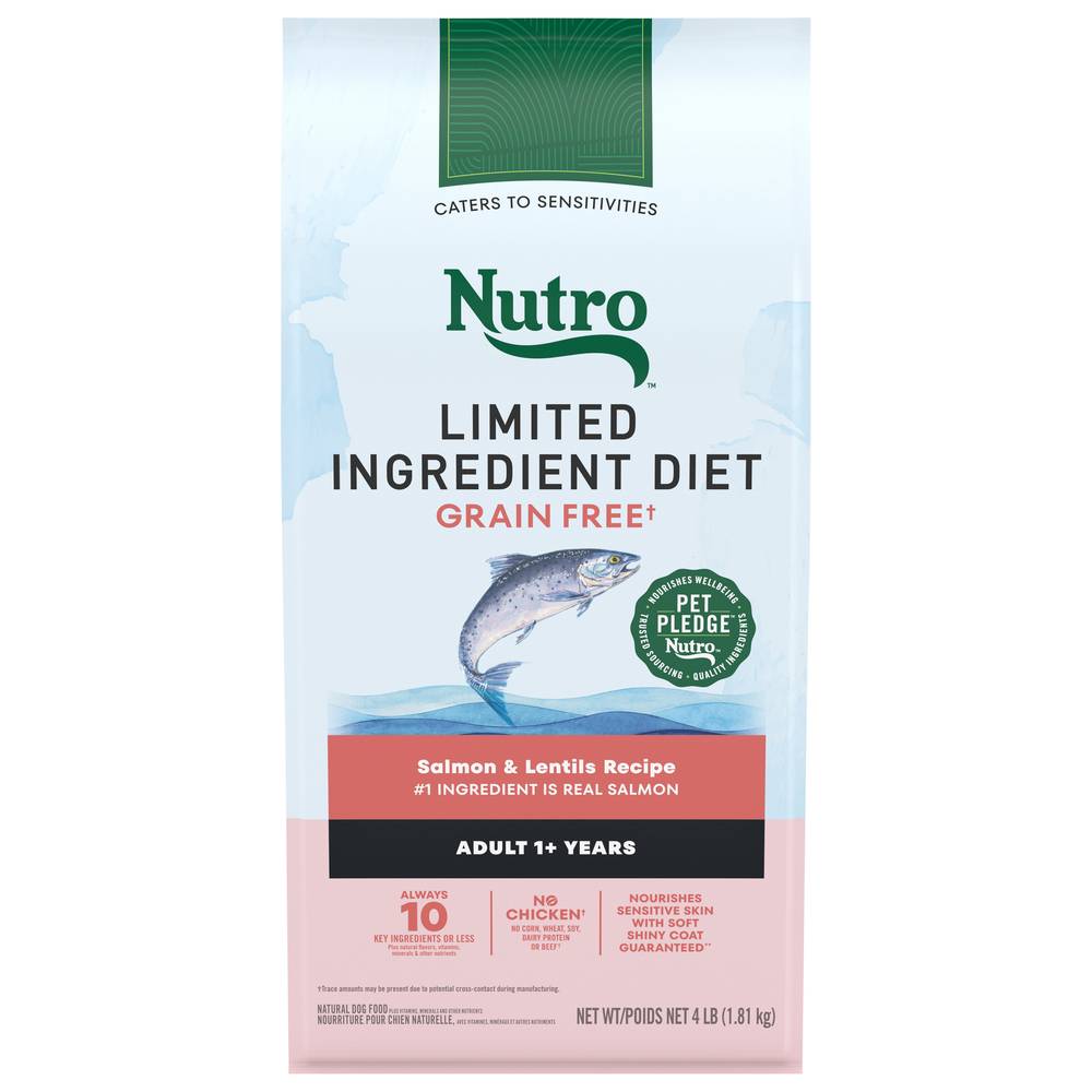 Nutro Grain Free Salmon Adult Dog Food (4.01 lbs)