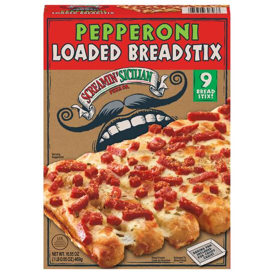 Screamin' Sicilian Pizza Co. Loaded Breadstix (9 ct)(pepperoni)