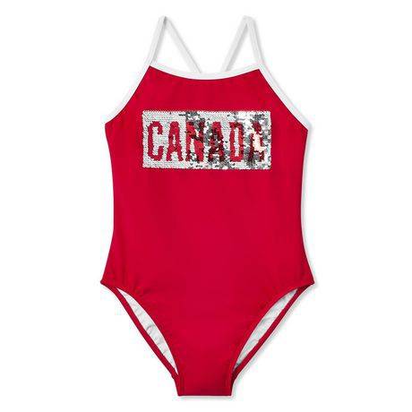 George Women's Canada 1-Piece Swimsuit 